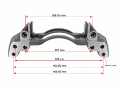 K011479 Genuine OEM DAF XF CF Brake Caliper Carrier – Shot Blasted, Coated & Re-Tapped