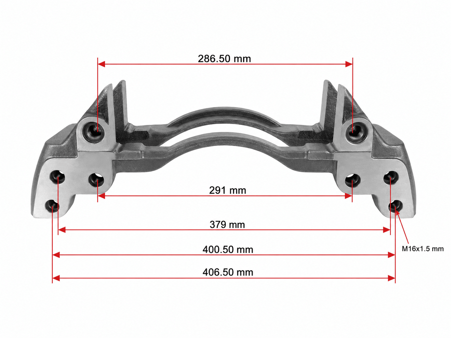 K011479 Genuine OEM DAF XF CF Brake Caliper Carrier – Shot Blasted, Coated & Re-Tapped