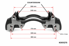 K001275 Mercedes & Scania Brake Carrier to Suit Knorr-Bremse SN7 Brake Caliper | OE A0004212506