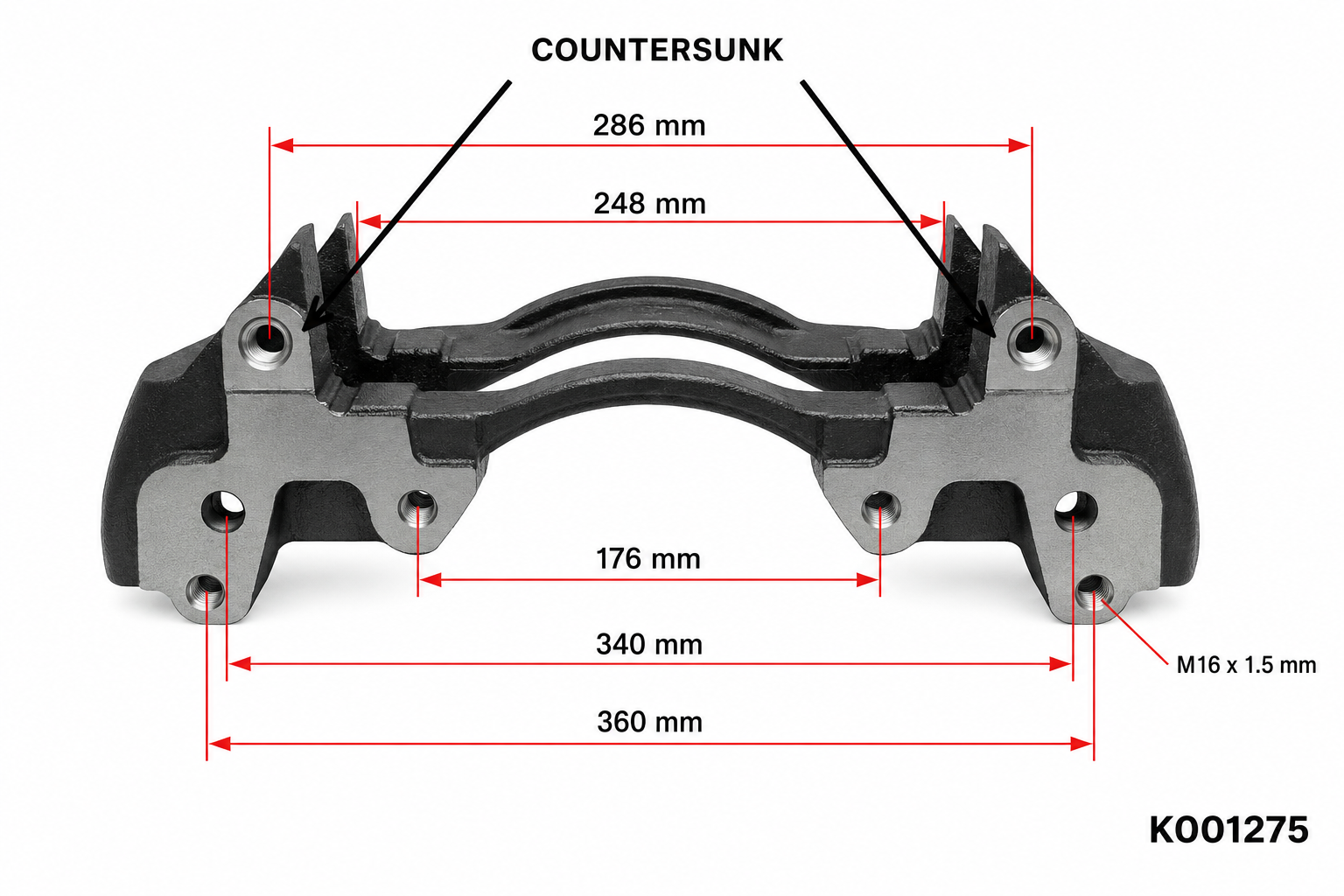 K001275 Mercedes & Scania Brake Carrier to Suit Knorr-Bremse SN7 Brake Caliper | OE A0004212506