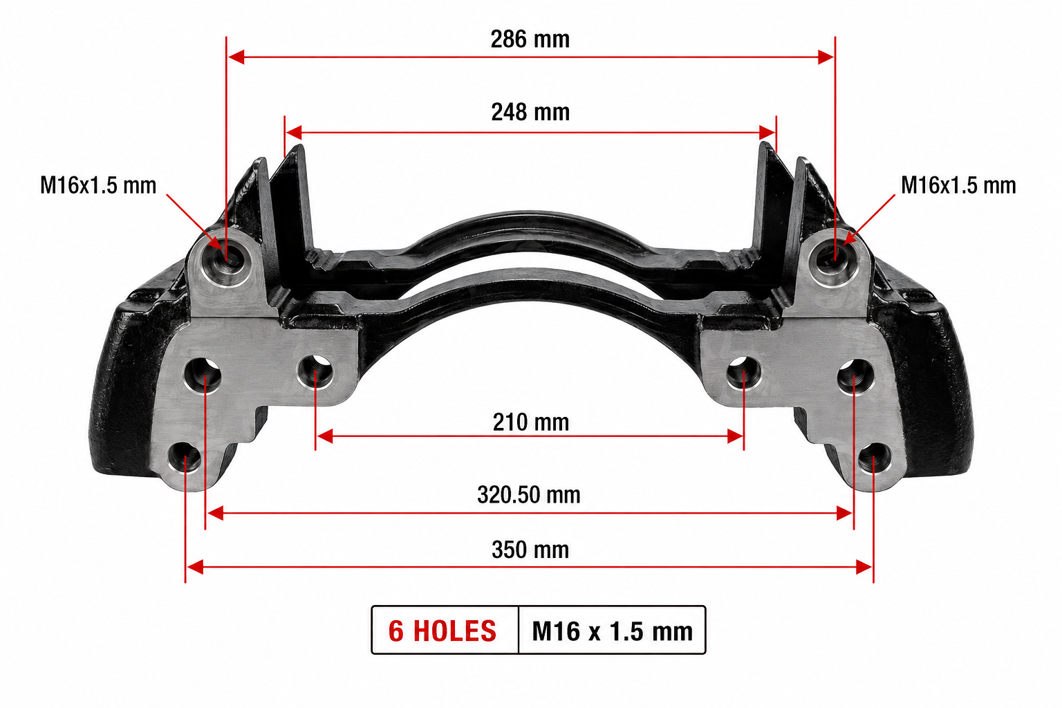 K000027 Genuine Remanufactured Brake Carrier | Knorr-Bremse SN7 | Mercedes-Benz & Scania | 22.5"