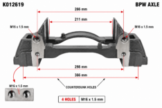 K012619 Genuine Remanufactured Brake Carrier to Suit Knorr-Bremse SK7 Caliper