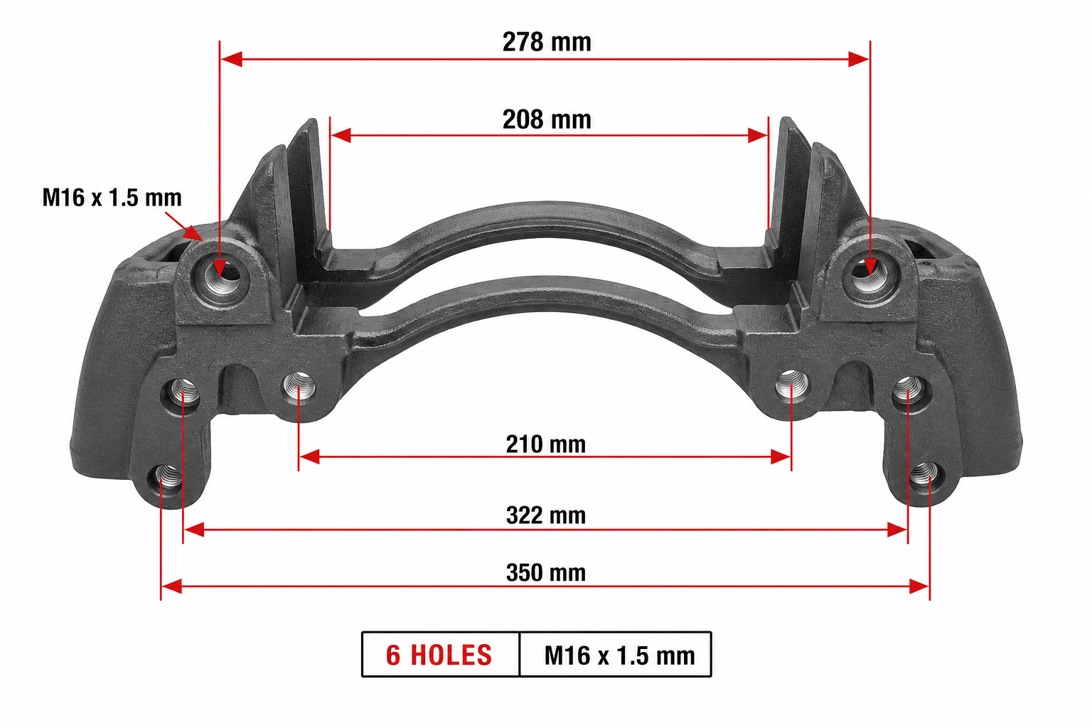 K052379K50 Genuine Remanufactured Brake Carrier to Suit Knorr-Bremse SL7 / SM7 / ST7 Caliper