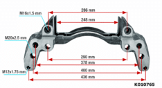 K010765 Genuine OEM Scania Brake Caliper Carrier – Shot Blasted, Refinished & Re-Tapped